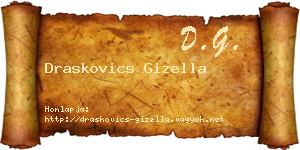 Draskovics Gizella névjegykártya